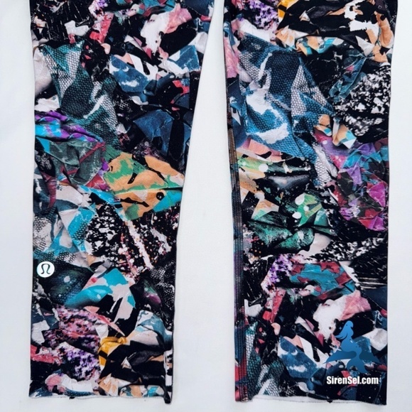1061 lululemon Fast & Free Crop II *Nulux 19" - Size 4 - Color Crush Multi - Picture 8 of 15